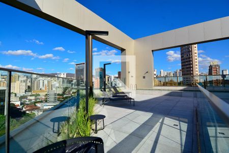 Área comum - Piscina de kitnet/studio para alugar com 1 quarto, 45m² em Santo Agostinho, Belo Horizonte