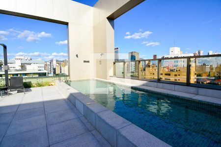 Área comum - Piscina de kitnet/studio para alugar com 1 quarto, 45m² em Santo Agostinho, Belo Horizonte