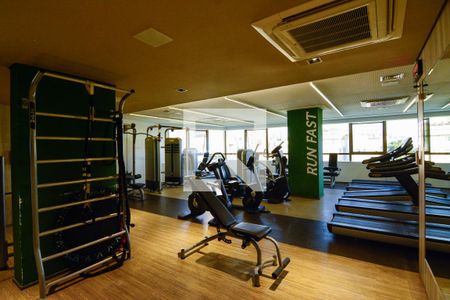 Área comum - Academia de kitnet/studio para alugar com 1 quarto, 45m² em Santo Agostinho, Belo Horizonte