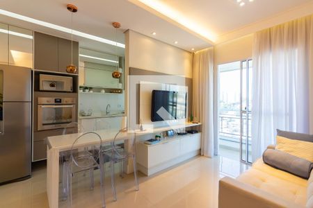 Sala  de apartamento à venda com 1 quarto, 35m² em Jaguaribe, Osasco