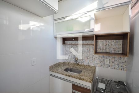 Cozinha de kitnet/studio para alugar com 1 quarto, 25m² em Grajaú, Rio de Janeiro