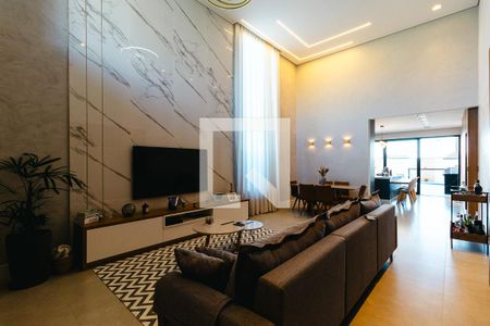Sala de casa de condomínio à venda com 3 quartos, 226m² em Jardim Samambaia, Jundiaí
