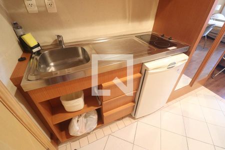 Cozinha  de apartamento à venda com 1 quarto, 35m² em Carandiru, São Paulo