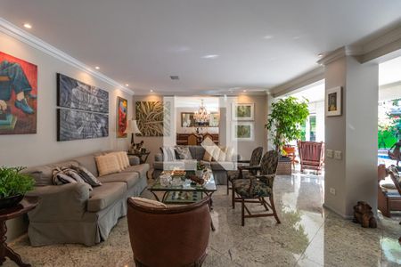 Sala de casa de condomínio à venda com 3 quartos, 600m² em Alphaville, Santana de Parnaíba