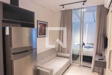 Sala/Cozinha de apartamento para alugar com 1 quarto, 32m² em Bela Vista, São Paulo