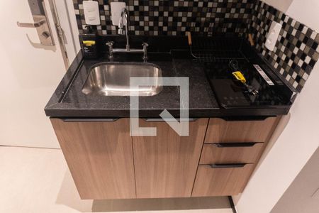 Sala/Cozinha de apartamento para alugar com 1 quarto, 32m² em Bela Vista, São Paulo