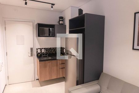 Sala/Cozinha de apartamento para alugar com 1 quarto, 32m² em Bela Vista, São Paulo