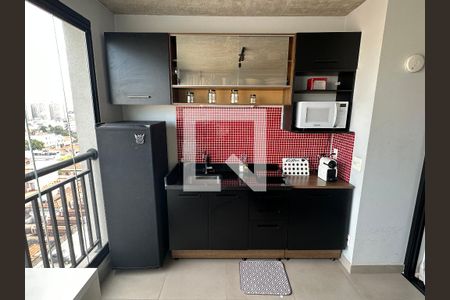 Sala/Cozinha de apartamento à venda com 1 quarto, 32m² em Bom Retiro, São Paulo