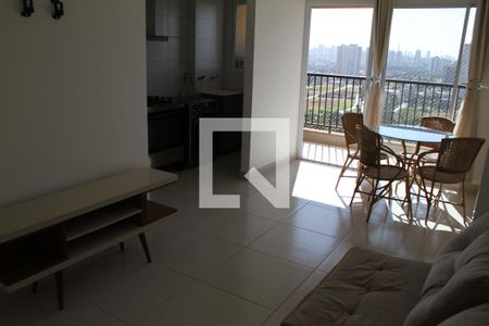 sala de apartamento para alugar com 2 quartos, 62m² em Vila Rosa, Goiânia