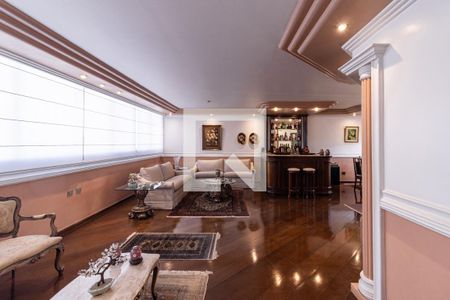 Sala de estar e Jantar de apartamento à venda com 4 quartos, 250m² em Indianópolis, São Paulo