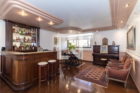 Sala de estar e Jantar de apartamento à venda com 4 quartos, 250m² em Indianópolis, São Paulo