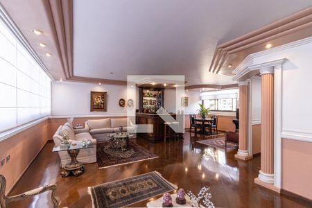 Sala de estar e Jantar de apartamento à venda com 4 quartos, 250m² em Indianópolis, São Paulo