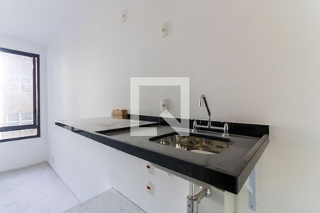 Cozinha de apartamento à venda com 1 quarto, 24m² em Perdizes, São Paulo