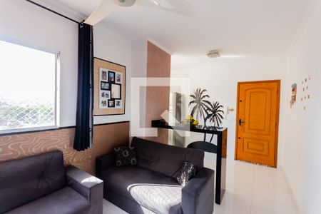 Sala de apartamento à venda com 2 quartos, 52m² em Jardim das Maravilhas, Santo André