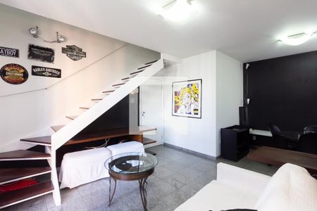 Sala de apartamento para alugar com 1 quarto, 76m² em Moema, São Paulo