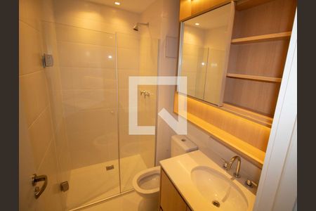 Banheiro de kitnet/studio para alugar com 1 quarto, 27m² em Vila Clementino, São Paulo