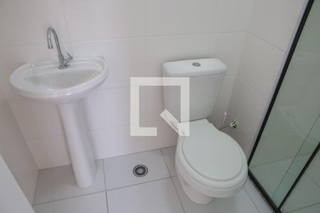 Banheiro da Suíte de apartamento para alugar com 1 quarto, 27m² em Barra Funda, São Paulo