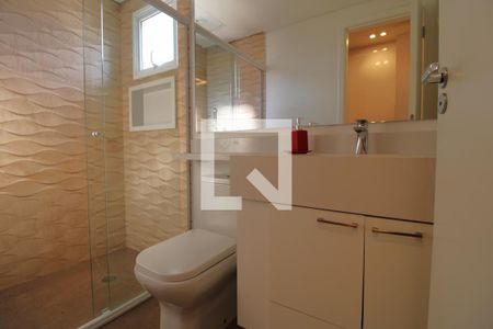 Casa de condomínio à venda com 91m², 3 quartos e 2 vagasBanheiro da suíte