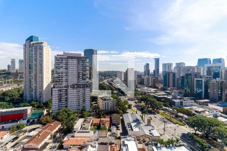 Sala - Vista de apartamento para alugar com 1 quarto, 44m² em Brooklin, São Paulo