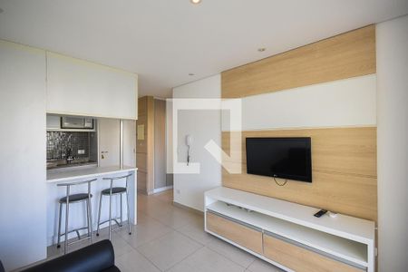 Sala de apartamento à venda com 1 quarto, 50m² em Panamby, São Paulo