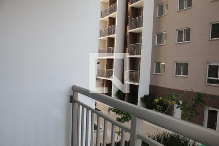 Varanda da Sala de apartamento para alugar com 1 quarto, 32m² em Jardim Caravelas, São Paulo