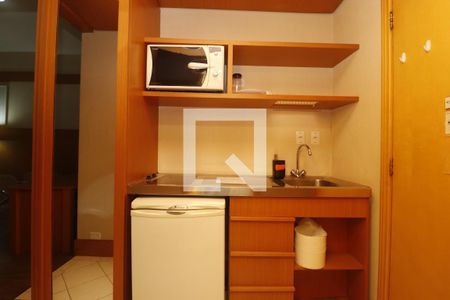 Cozinha de kitnet/studio à venda com 1 quarto, 35m² em Carandiru, São Paulo