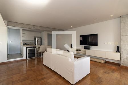 Sala de apartamento para alugar com 1 quarto, 70m² em Vila Nova Conceição, São Paulo
