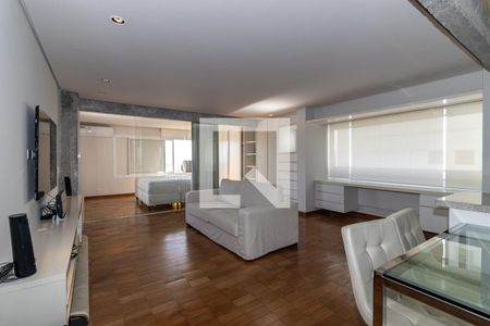 Sala de apartamento para alugar com 1 quarto, 70m² em Vila Nova Conceição, São Paulo
