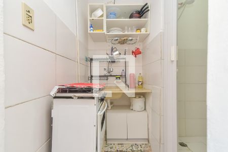 Cozinha de kitnet/studio à venda com 1 quarto, 32m² em Bela Vista, São Paulo