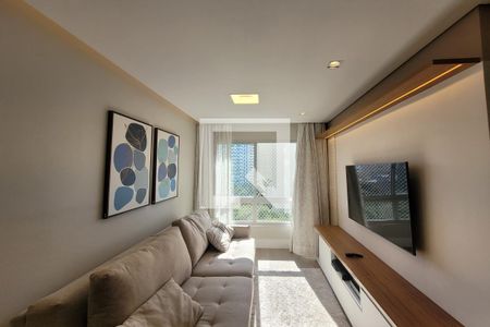 Detalhe  sala de estar de apartamento para alugar com 3 quartos, 75m² em Aclimação, São Paulo
