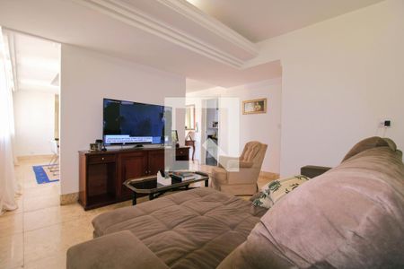Sala 1  andar - TV de apartamento à venda com 5 quartos, 330m² em Luxemburgo, Belo Horizonte