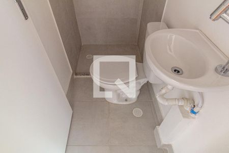 Banheiro de kitnet/studio para alugar com 1 quarto, 25m² em Centro Histórico de São Paulo, São Paulo