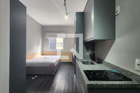 Cozinha de apartamento para alugar com 1 quarto, 19m² em Santa Paula, São Caetano do Sul