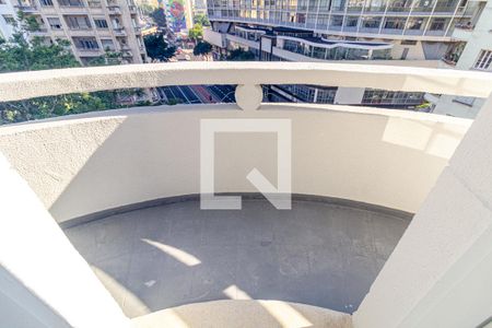 Varanda da Sala de apartamento para alugar com 1 quarto, 63m² em Centro Histórico de São Paulo, São Paulo