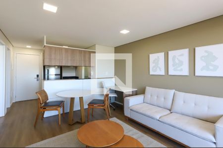 Sala de apartamento para alugar com 1 quarto, 57m² em Pinheiros, São Paulo