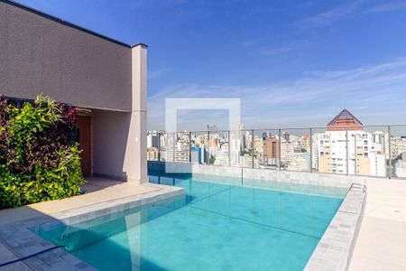 Studio para alugar com 21m², 1 quarto e sem vaga Studio para alugar com 21m², 1 quarto e sem vagaÁrea comum - Piscina