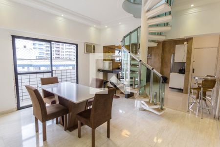 Sala de Jantar de apartamento para alugar com 3 quartos, 210m² em Canto do Forte, Praia Grande