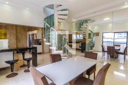 Sala de Jantar de apartamento para alugar com 3 quartos, 210m² em Canto do Forte, Praia Grande