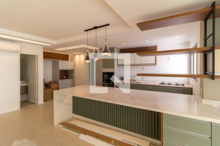 Sala e cozinha de apartamento para alugar com 3 quartos, 165m² em Vila Dom Pedro I, São Paulo