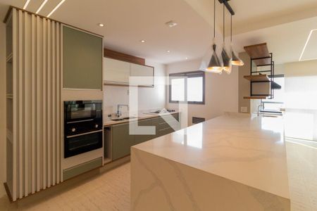 Sala e cozinha de apartamento para alugar com 3 quartos, 165m² em Vila Dom Pedro I, São Paulo