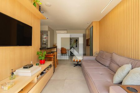 Detalhe da sala  de apartamento à venda com 2 quartos, 80m² em Ipanema, Rio de Janeiro