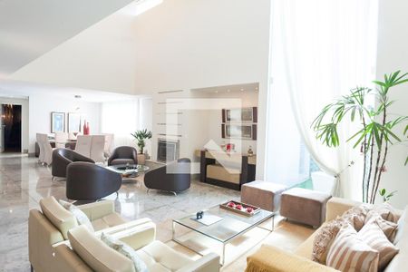 sala de casa de condomínio à venda com 4 quartos, 520m² em Alphaville Nova Lima, Nova Lima