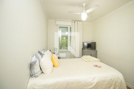 Quarto 1, ventilador de teto e cama de casal  de apartamento para alugar com 4 quartos, 138m² em Itaim Bibi, São Paulo