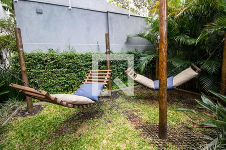 Studio para alugar com 27m², 1 quarto e sem vagaÁrea comum - jardim e espreguiçadeiras