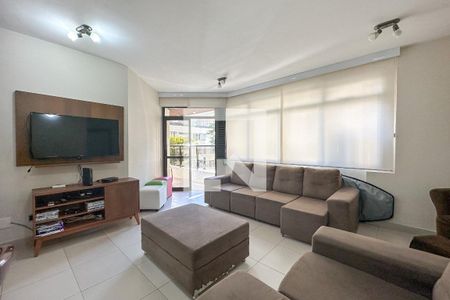 Sala de apartamento para alugar com 3 quartos, 110m² em Vila Alzira, Guarujá
