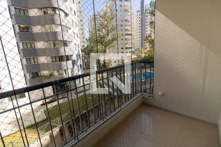 Varanda da Sala 1 de apartamento para alugar com 2 quartos, 84m² em Vila Andrade, São Paulo
