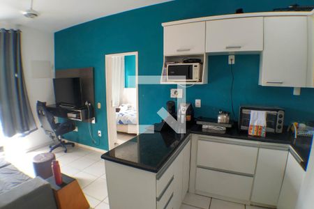 Sala/Cozinha de apartamento à venda com 1 quarto, 55m² em Itaipu, Niterói