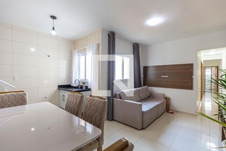 Sala de apartamento à venda com 3 quartos, 167m² em Vila Alzira, Santo André