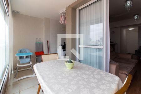 Varanda e Sala de Jantar de apartamento à venda com 1 quarto, 50m² em Vila Gomes Cardim, São Paulo