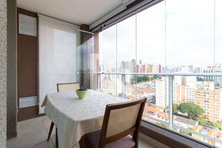 Varanda e Sala de Jantar de apartamento à venda com 1 quarto, 50m² em Vila Gomes Cardim, São Paulo